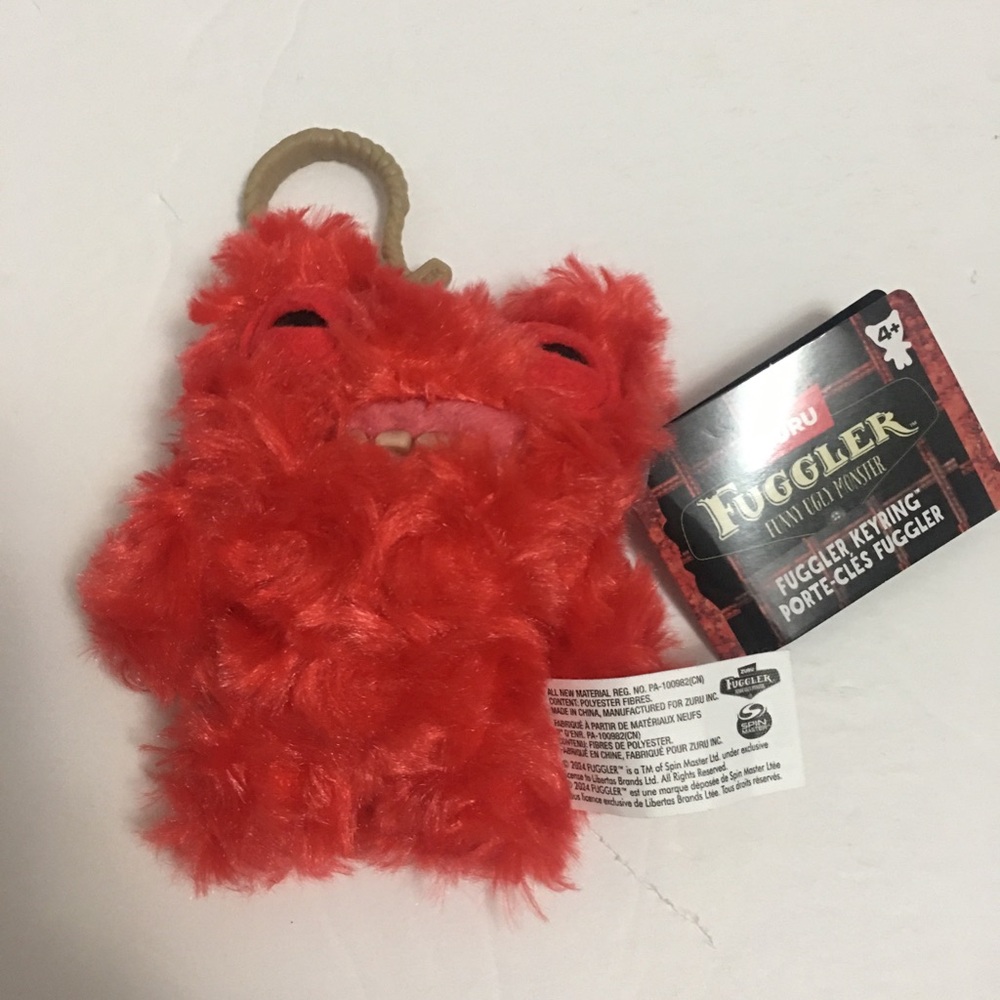 Red Fuggler Plush Keychain